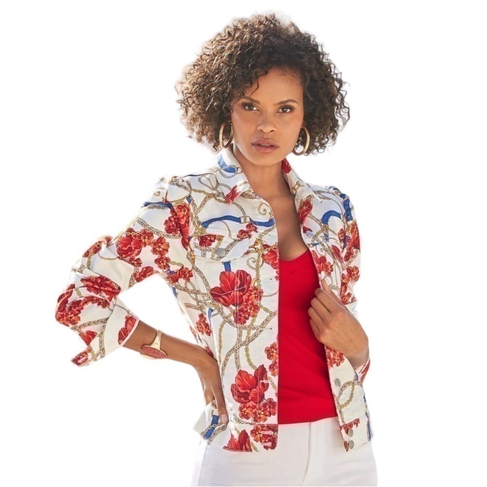 NAUTICAL Jean Jacket by Boston Proper NWT